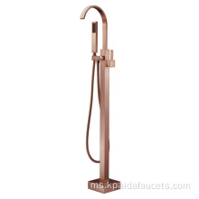 Rose Gold Bathtub Floorsted Shower Taps